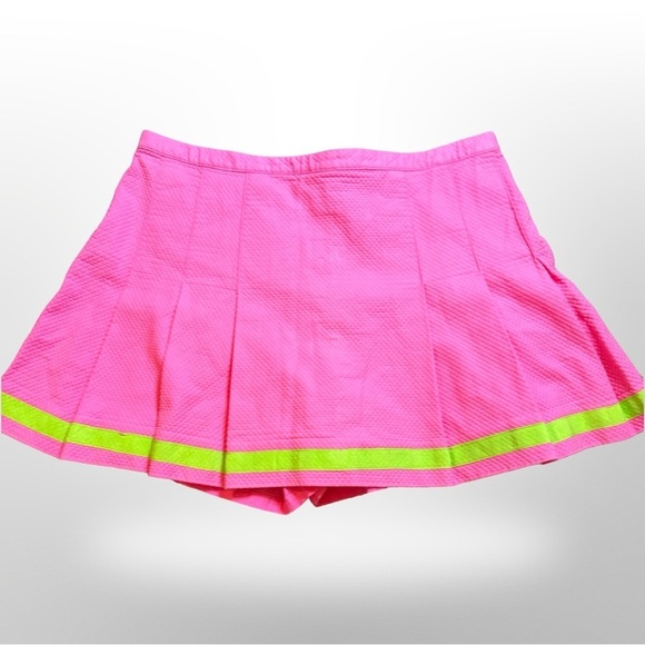 Lilly Pulitzer Pants - 💖 Lilly Pulitzer Preppy Pink Tennis Skort | Lime Green Trim | Size 4